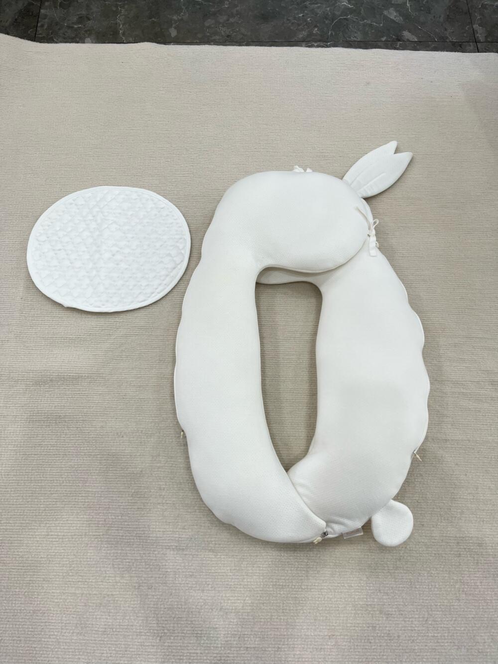 Gối thỏ Raras vải bamboo kèm đệm lót làm mát đầu bé (size: 0/2y) - Ảnh 3