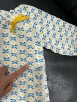 Bộ quần áo nỉ dài tay Moimoln hoạ tiết hoa ( size: 9/12m) - Ảnh 4