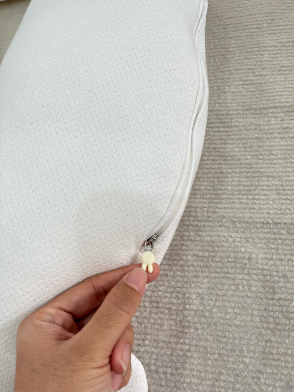 Gối thỏ Raras vải bamboo kèm đệm lót làm mát đầu bé (size: 0/2y) - Ảnh 4