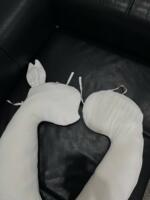 Gối thỏ Raras vải bamboo màu trắng - Ảnh 4