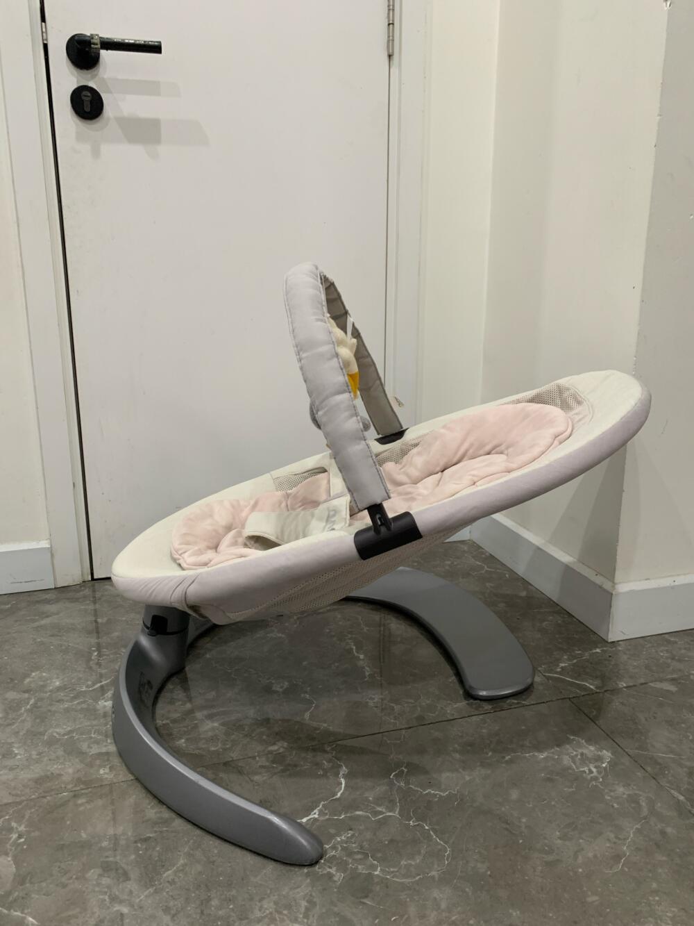 Nôi Nuna Leaf Curv kèm thanh đồ chơi màu xám/ hồng (sơ sinh - 60kg) - Ảnh 6