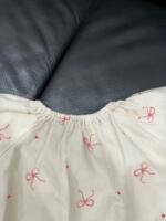 Bodysuit dài tay My bébé màu be nơ hồng (12/24m) - Ảnh 4