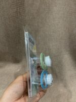 Bộ 2 ty ngậm Esska MooMin Happy hoạ tiết màu xanh (size:4m+) - Ảnh 4