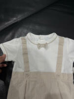 Set 2 bộ bodysuit Albetta màu nâu trắng ( size 0/3m, 6/9m) - Ảnh 4