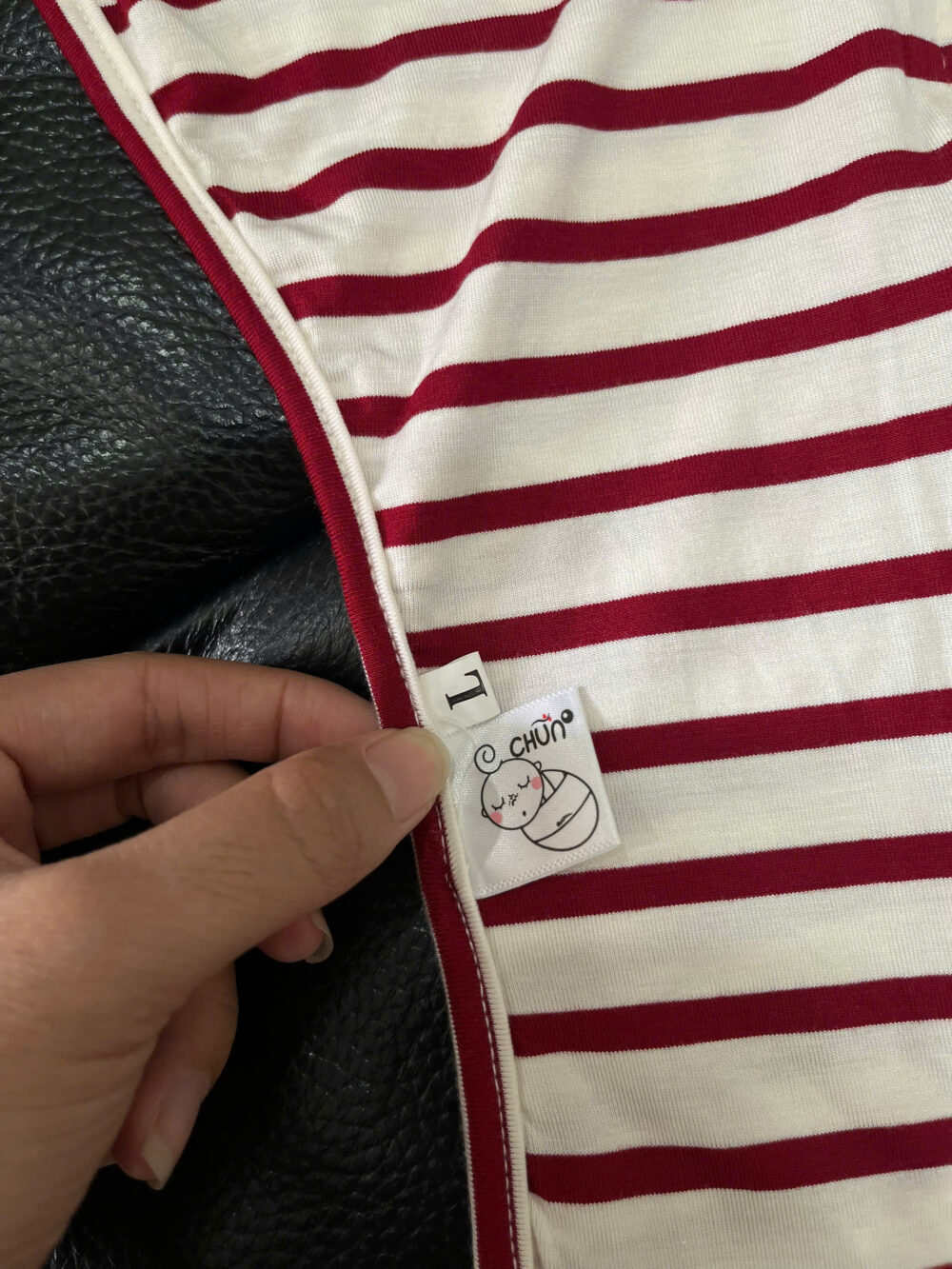 Nhộng Chũn Cocoon màu đỏ trắng ( size: L ) - Ảnh 4