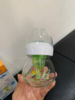 Bình sữa thuỷ tinh cổ rộng DrBrown's hoạ tiết sư tử (size:0m+) - Ảnh 4
