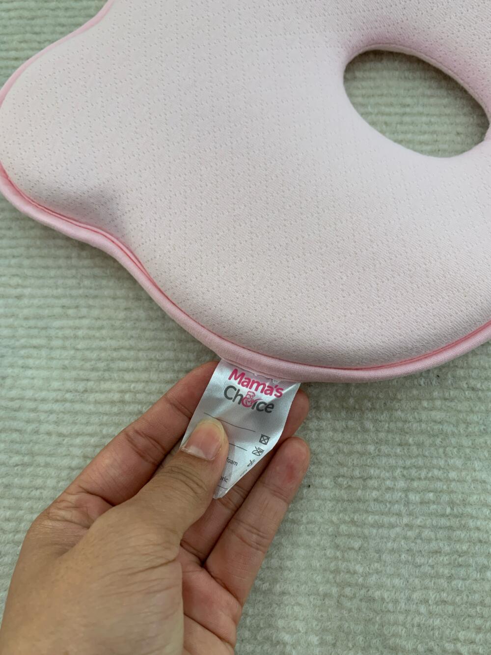 Gối nằm chống bẹp đầu cho bé Mama's Choice màu hồng - Ảnh 4