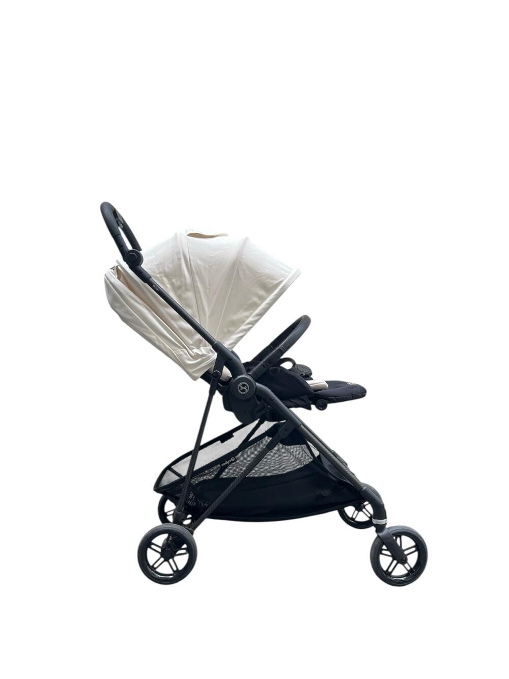 Xe đẩy Cybex Melio Carbon 3 màu trắng/ đen (sơ sinh-15kg) - Ảnh 1