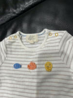 Set 2 bộ bodysuit Albetta màu nâu trắng ( size 0/3m, 6/9m) - Ảnh 5