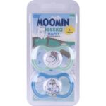 Bộ 2 ty ngậm Esska MooMin Happy hoạ tiết màu xanh (size:4m+) - Ảnh 5