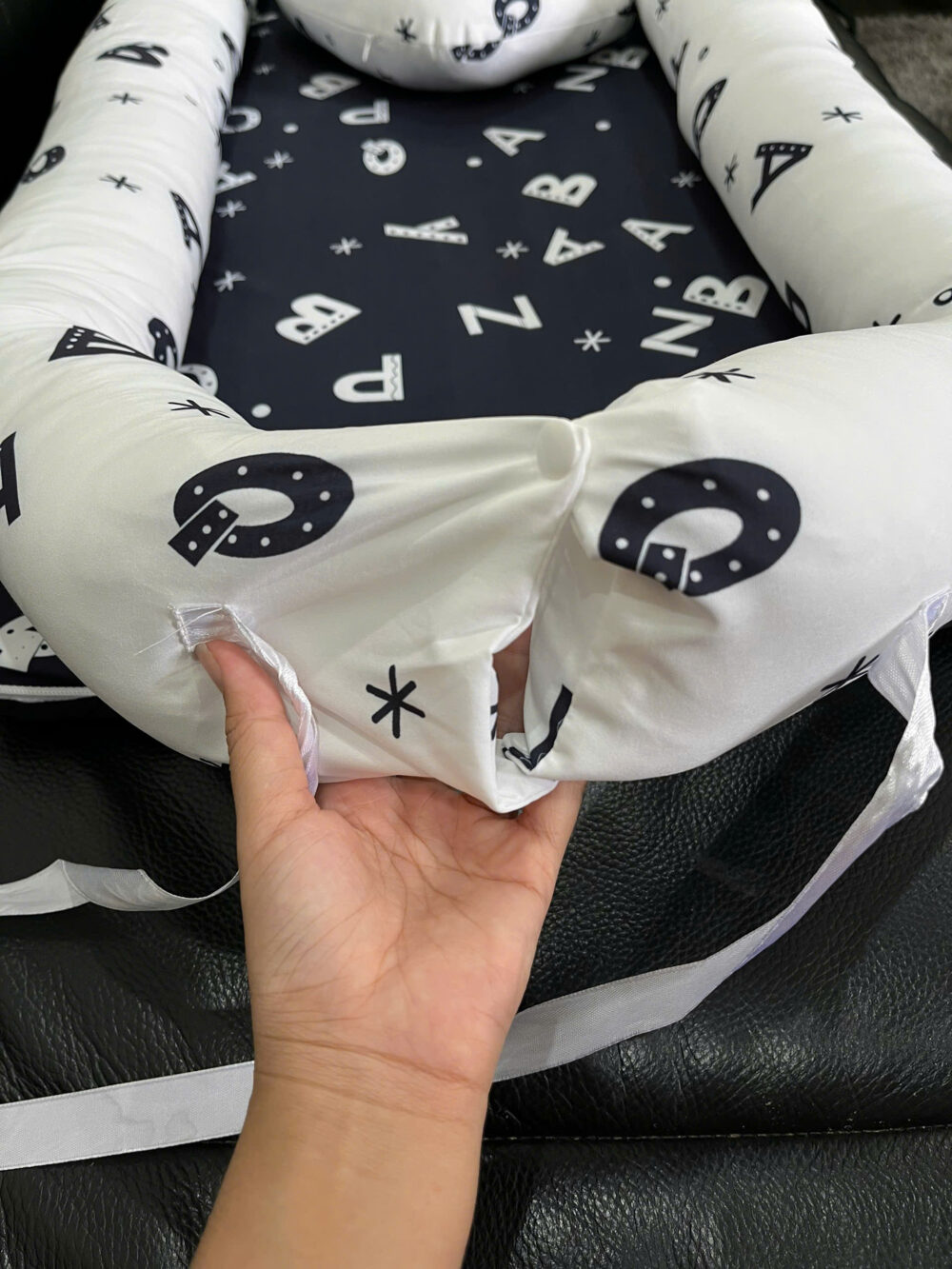 Giường đệm ngủ cho bé Navy/trắng (no brand) - Ảnh 11