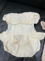 Bộ bodysuit váy sơ mi Dear Bebé (size: 6/9m) tặng kèm body đùi Bilbi vải đũi (size:6/12m) - Ảnh 5