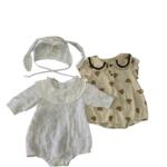 Set 2 bodysuit cà rốt, gấu mix brand Nous, Nanciroom (size 0/3m)