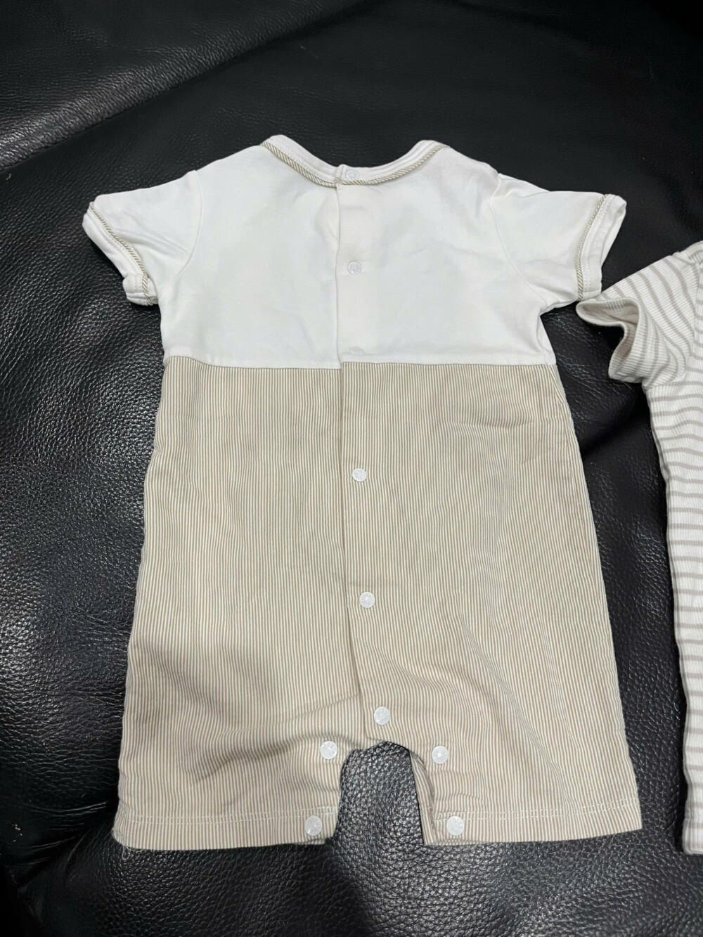 Set 2 bộ bodysuit Albetta màu nâu trắng ( size 0/3m, 6/9m) - Ảnh 6