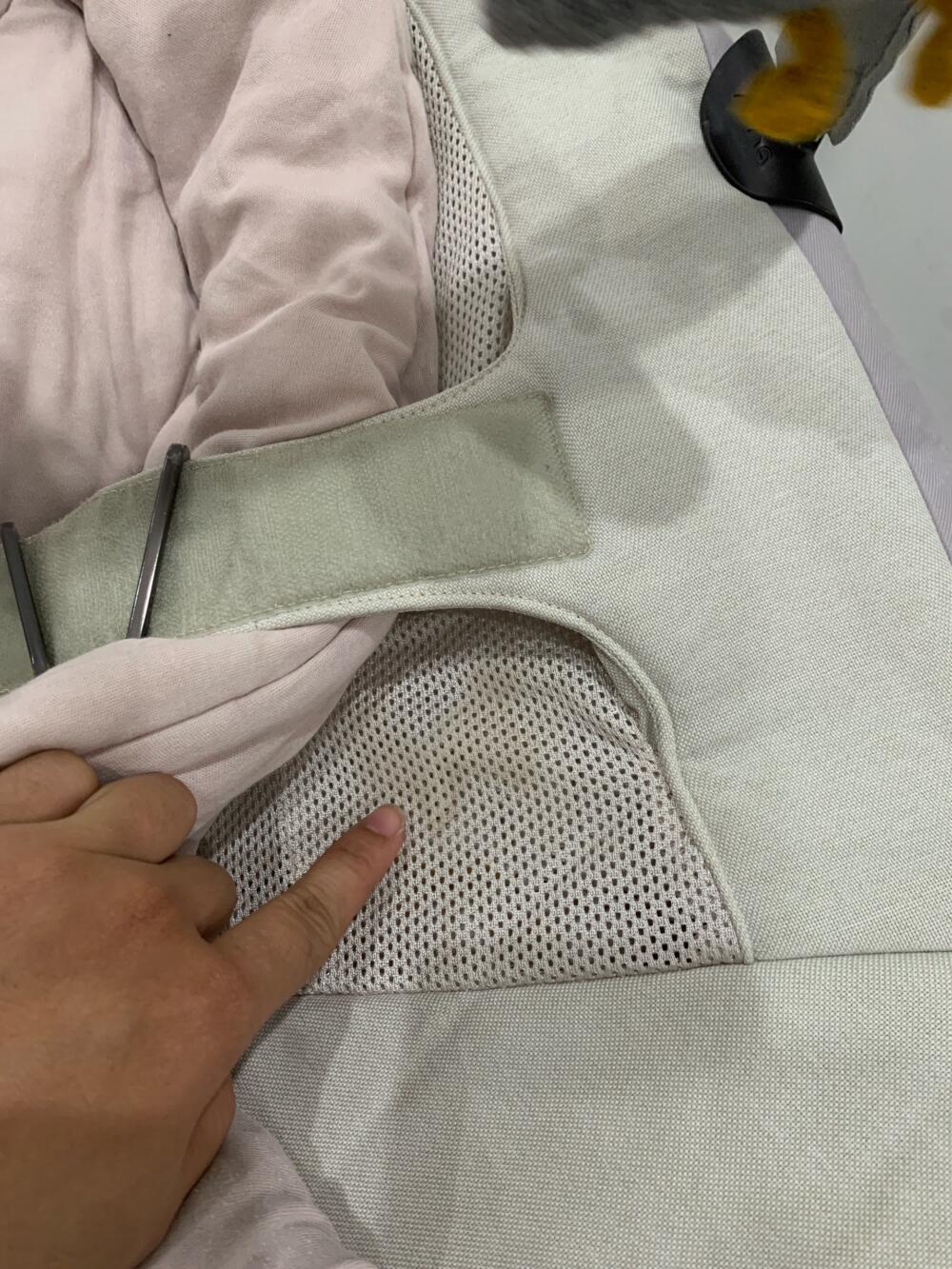 Nôi Nuna Leaf Curv kèm thanh đồ chơi màu xám/ hồng (sơ sinh - 60kg) - Ảnh 9