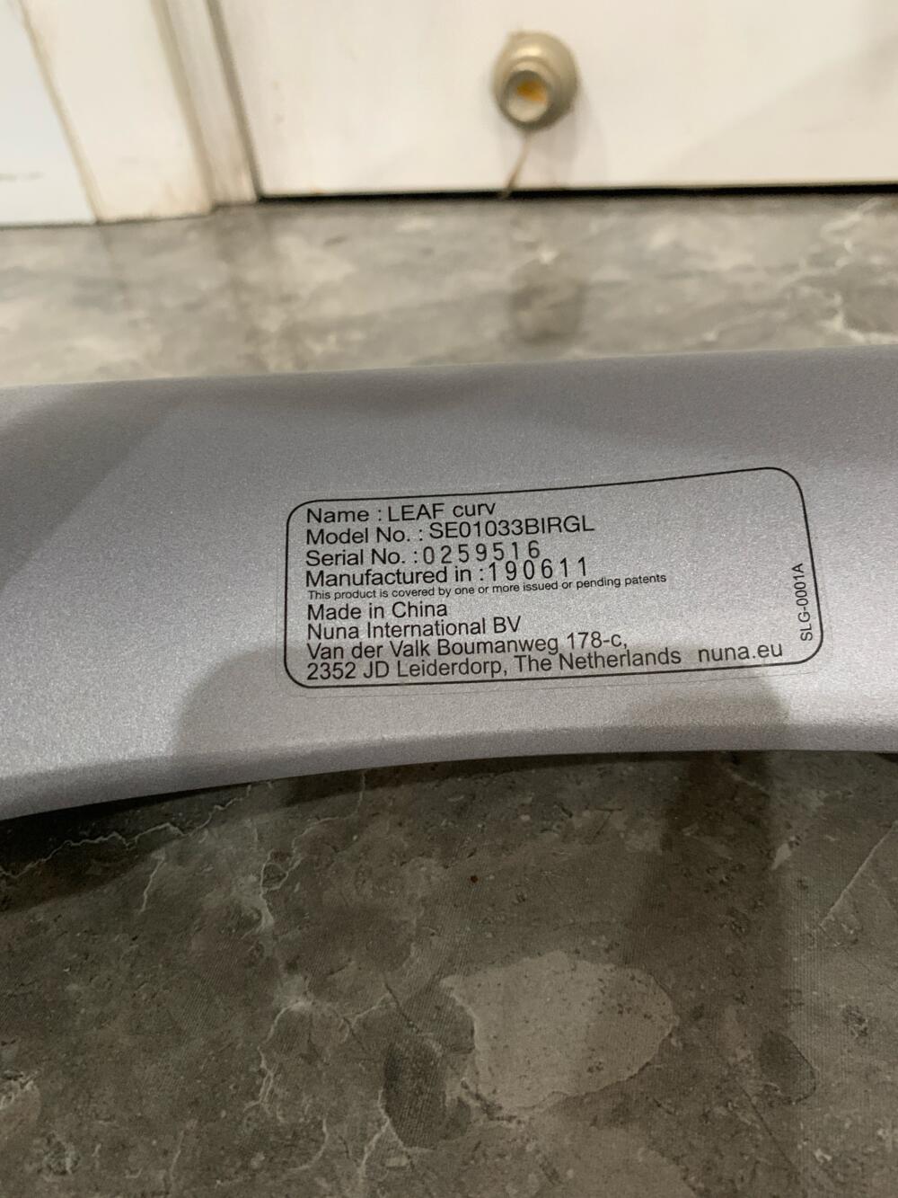 Nôi Nuna Leaf Curv kèm thanh đồ chơi màu xám/ hồng (sơ sinh - 60kg) - Ảnh 10