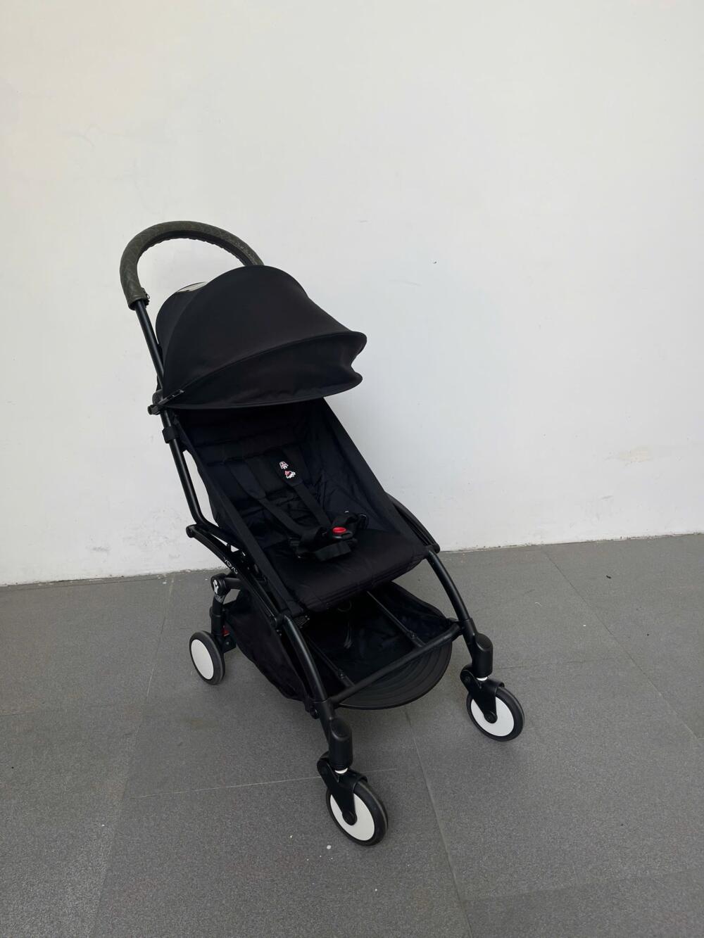 Xe đẩy yoyo+ màu đen kèm bọc tay da (size: 6M/22kg) - Ảnh 11