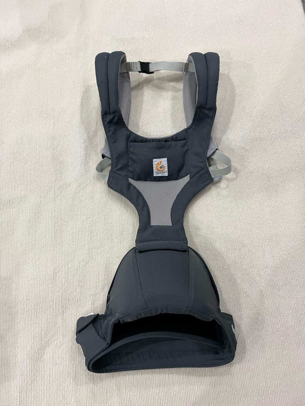 Địu Ergobaby Hip Seat Cool Air Mesh, Carbon Grey (no box) - Ảnh 8