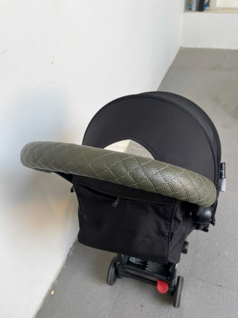 Xe đẩy yoyo+ màu đen kèm bọc tay da (size: 6M/22kg) - Ảnh 14