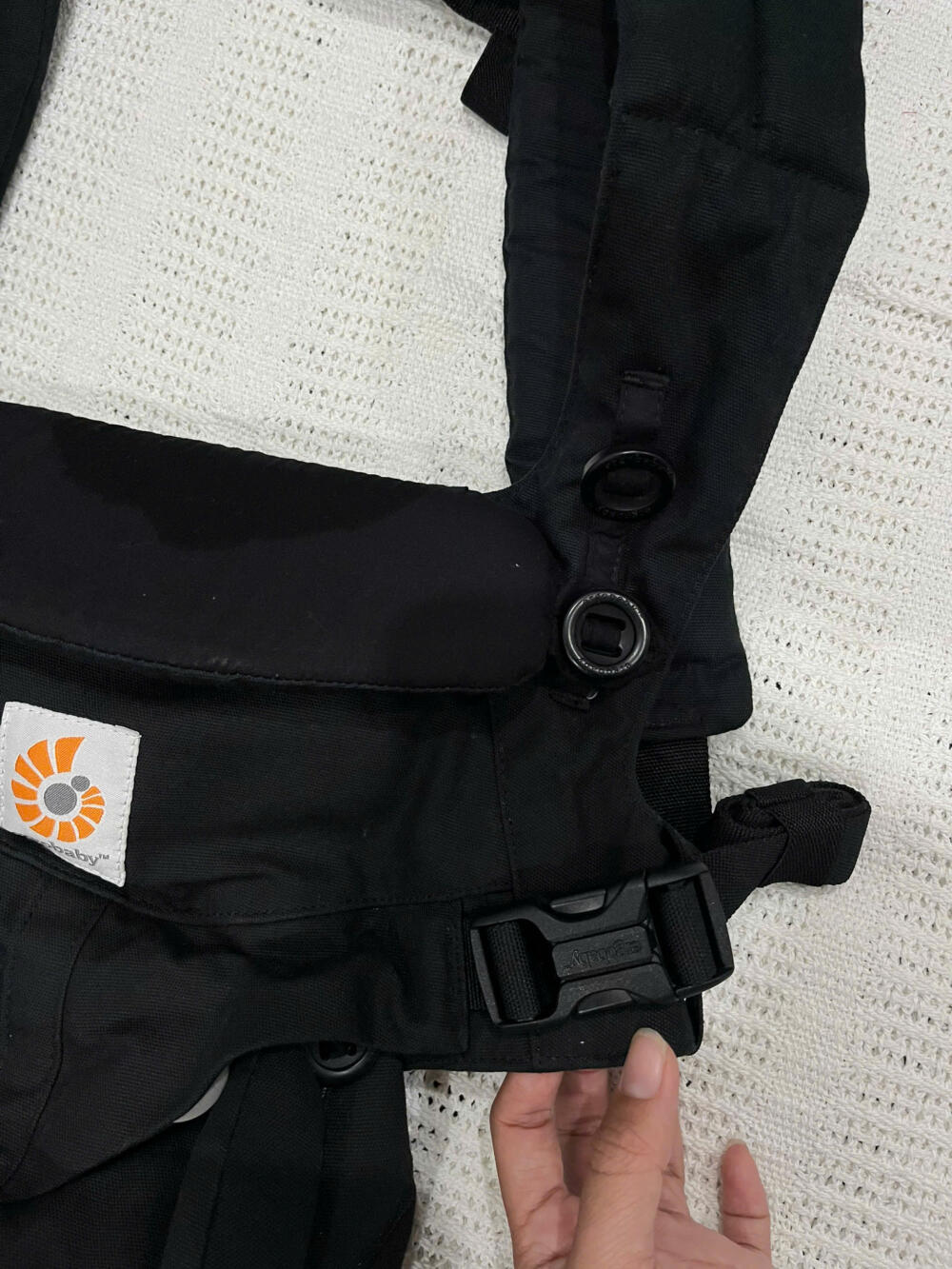 Địu Ergobaby Omni 360 Cotton màu đen (no box) - Ảnh 12