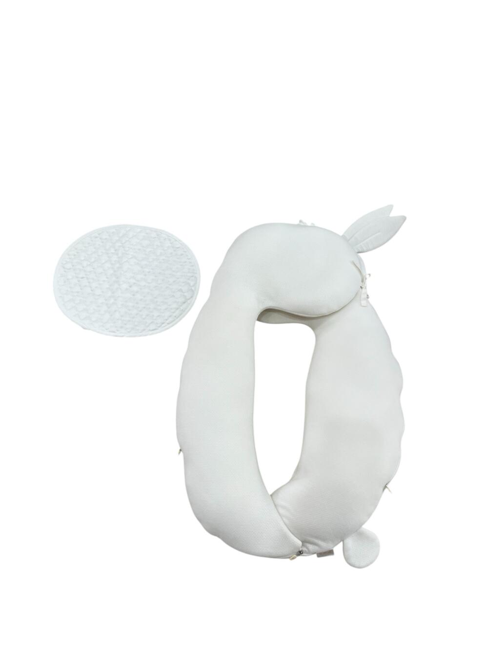 Gối thỏ Raras vải bamboo kèm đệm lót làm mát đầu bé (size: 0/2y) - Ảnh 1