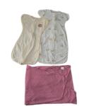 Set 3 nhộng chũn trắng, be, hồng mix brand Cocoon, Dotori, Unbee ( size: 0/3m, 3/6m)