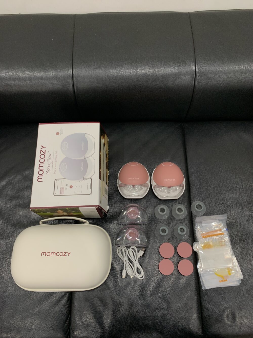 Máy hút sữa rảnh tay Momcozy M9 tặng túi trữ sữa (còn box, như mới) - Ảnh 11