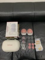 Máy hút sữa rảnh tay Momcozy M9 tặng túi trữ sữa (còn box, như mới) - Ảnh 11