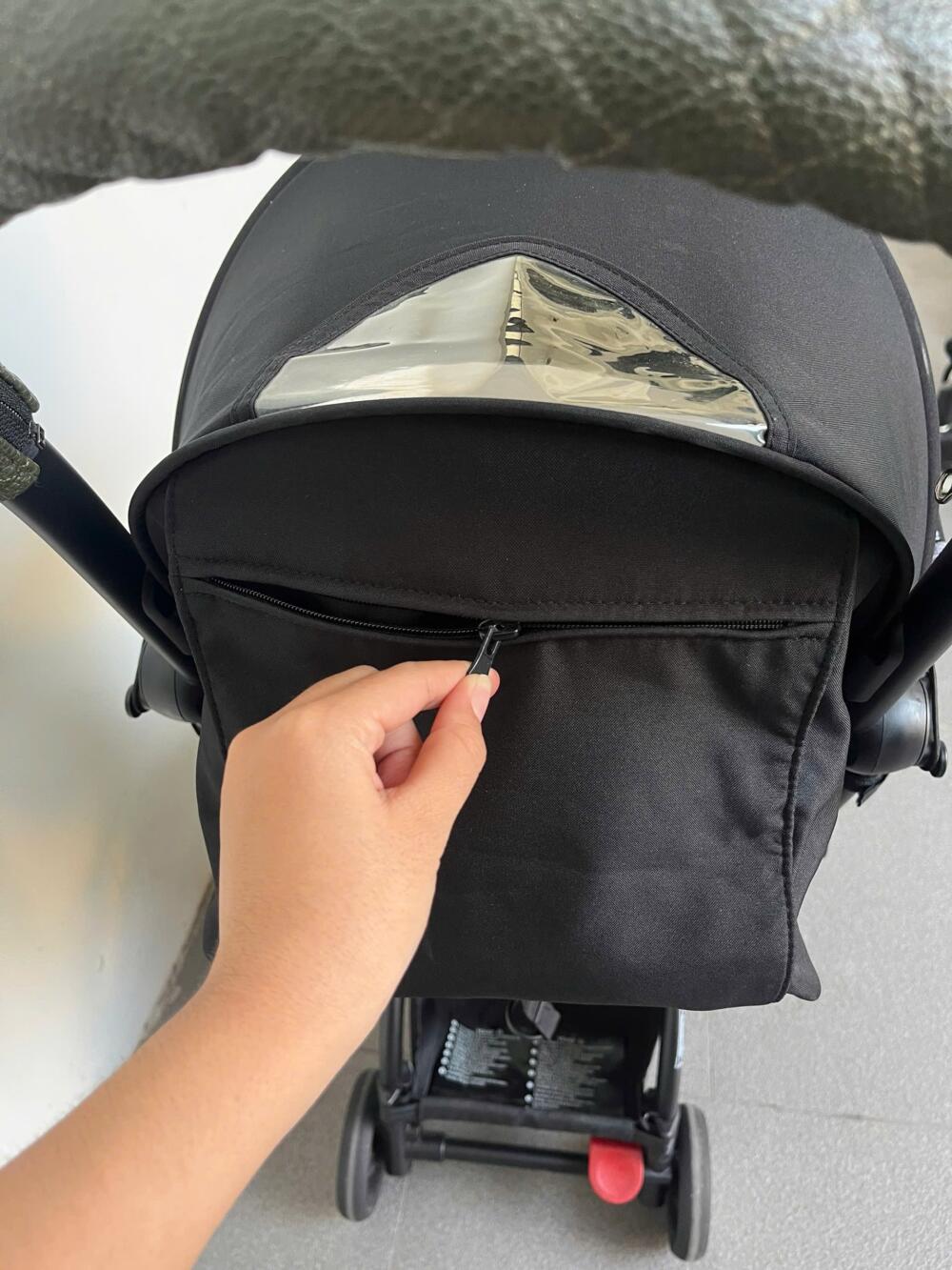 Xe đẩy yoyo+ màu đen kèm bọc tay da (size: 6M/22kg) - Ảnh 19