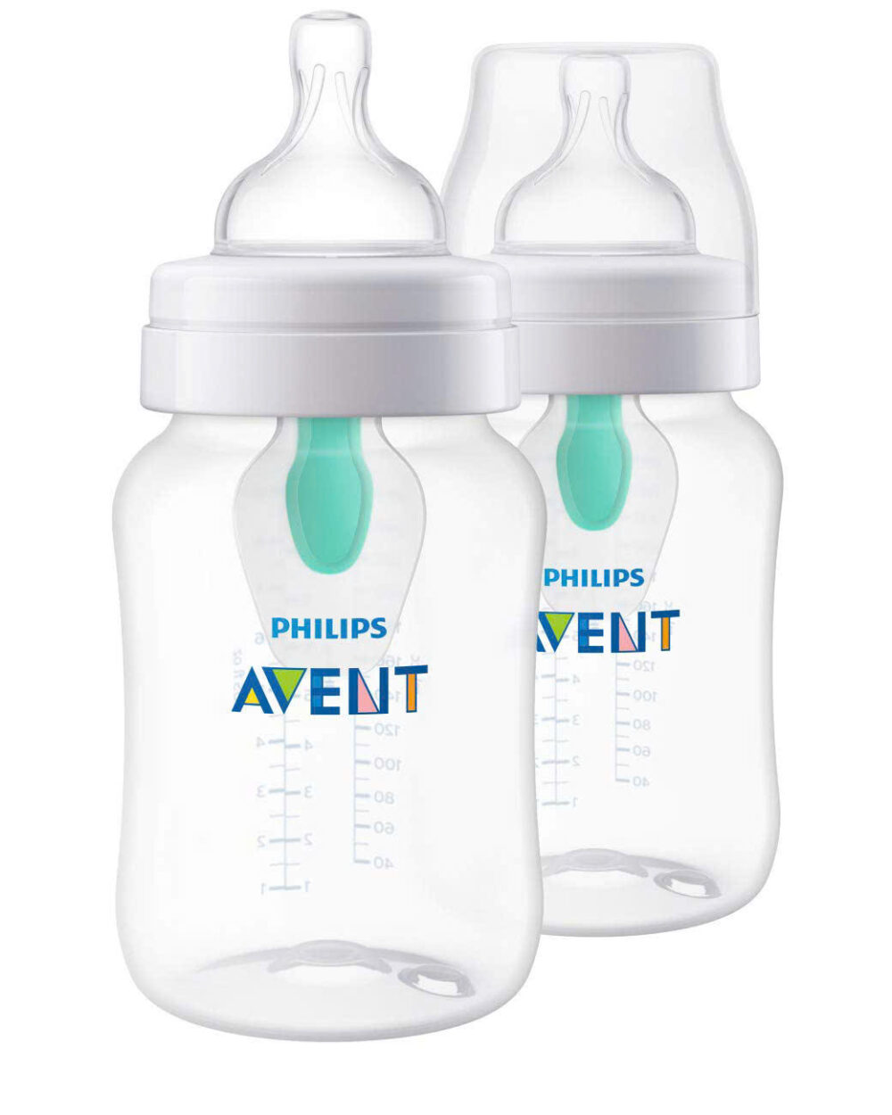 Set 2 bình sữa giảm đầy hơi Philips Avent kèm núm classic 2 (size: 260ml) - Ảnh 1