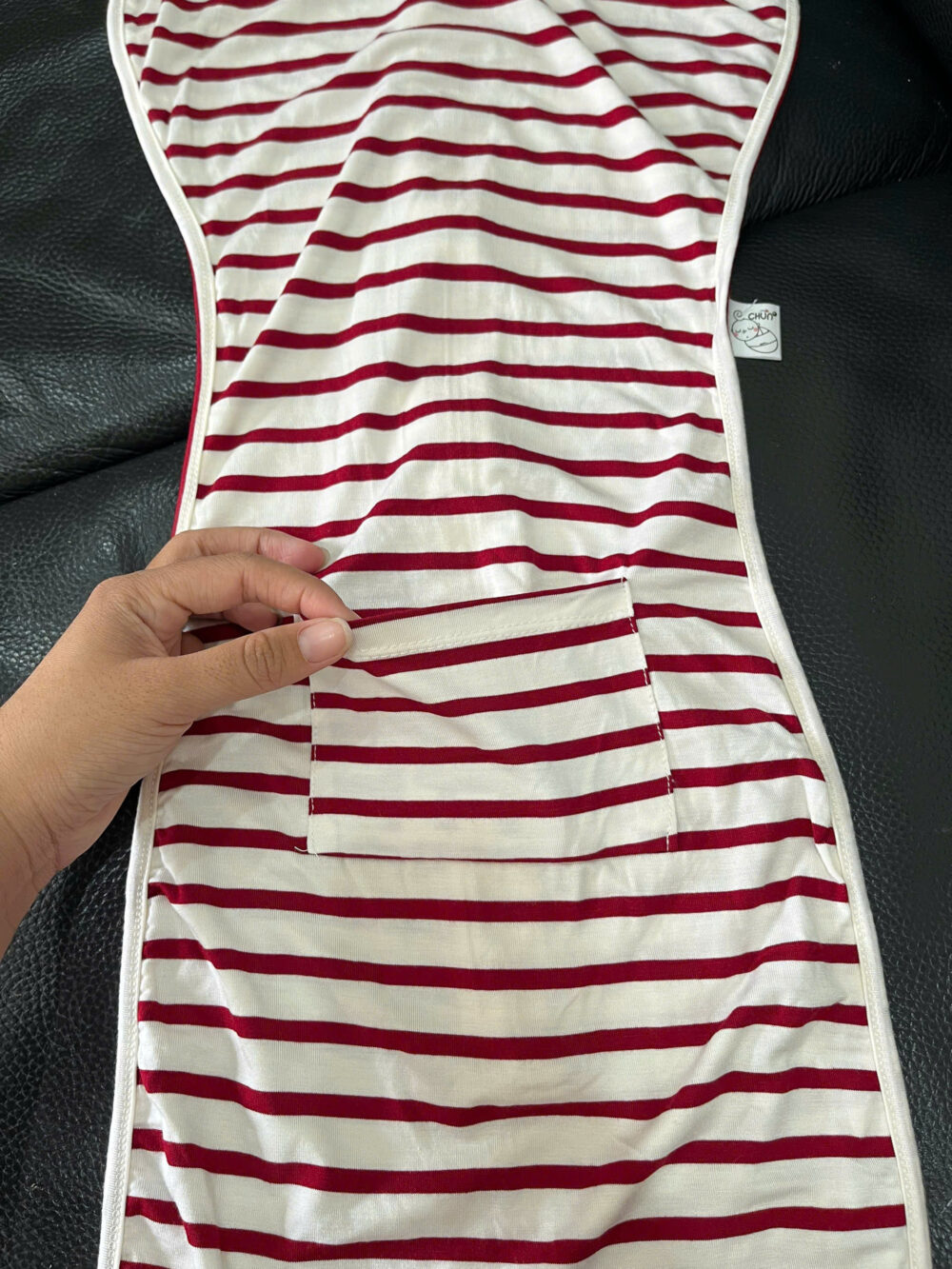 Nhộng Chũn Cocoon màu đỏ trắng ( size: L ) - Ảnh 5