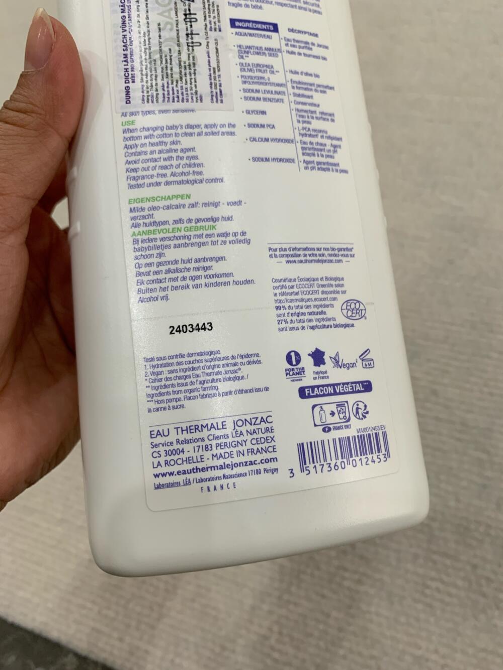 Dung dịch thay tả cho bé ko cần dùng nước Eau Thermale JonZac ko cần dùng nước (còn 90%) - Ảnh 8