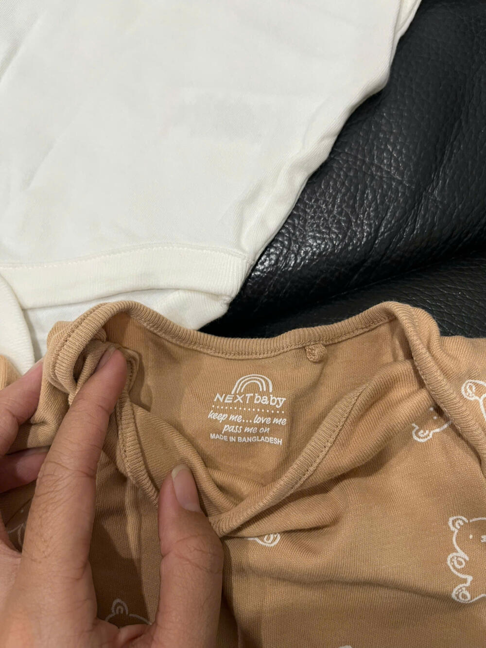 Set 4 bộ bodysuit Nextbaby gấu nâu trắng (size: 3/6m) tặng 1 bộ - Ảnh 12