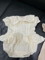 Bộ bodysuit váy sơ mi Dear Bebé (size: 6/9m) tặng kèm body đùi Bilbi vải đũi (size:6/12m) - Ảnh 11