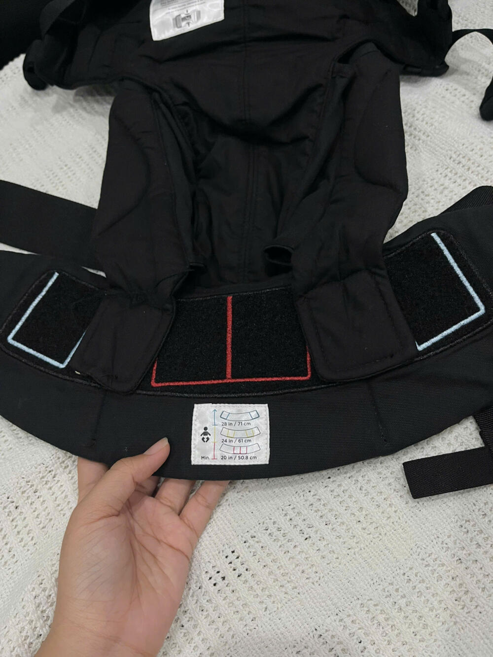 Địu Ergobaby Omni 360 Cotton màu đen (no box) - Ảnh 13