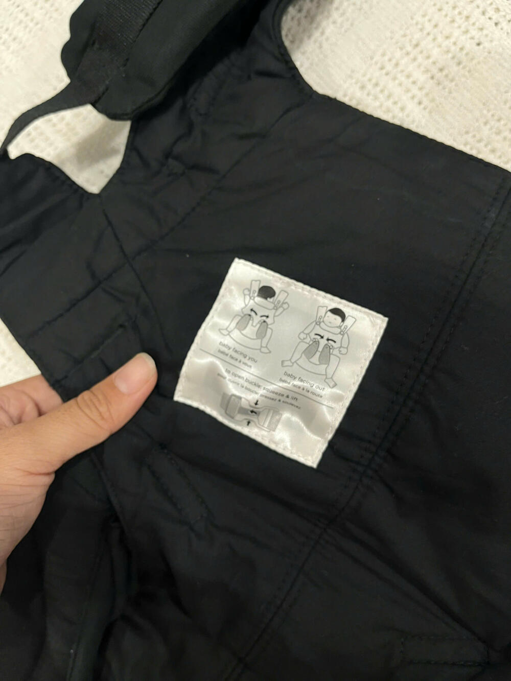 Địu Ergobaby Omni 360 Cotton màu đen (no box) - Ảnh 14