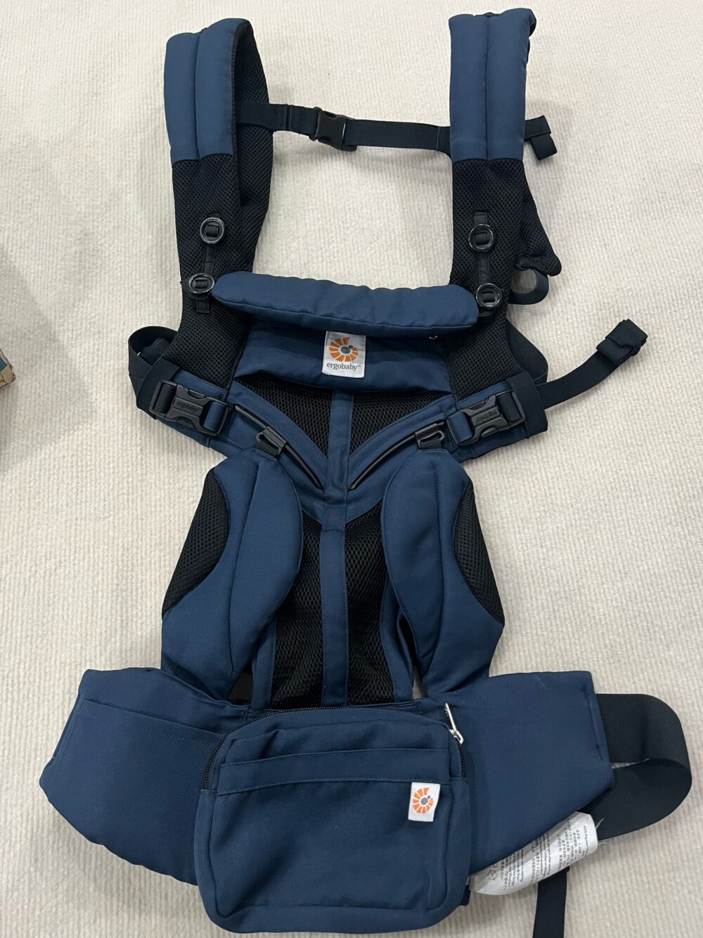 Địu Ergobaby Omni 360 Cool Air Mesh, Midnight Blue (full box) từ sơ sinh 3,2kg-20kg - Ảnh 16