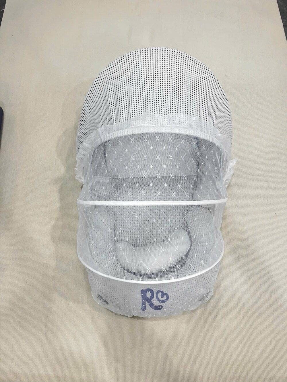 Nôi di động Rubaby màu xám kèm phụ kiện (full box) - Ảnh 16
