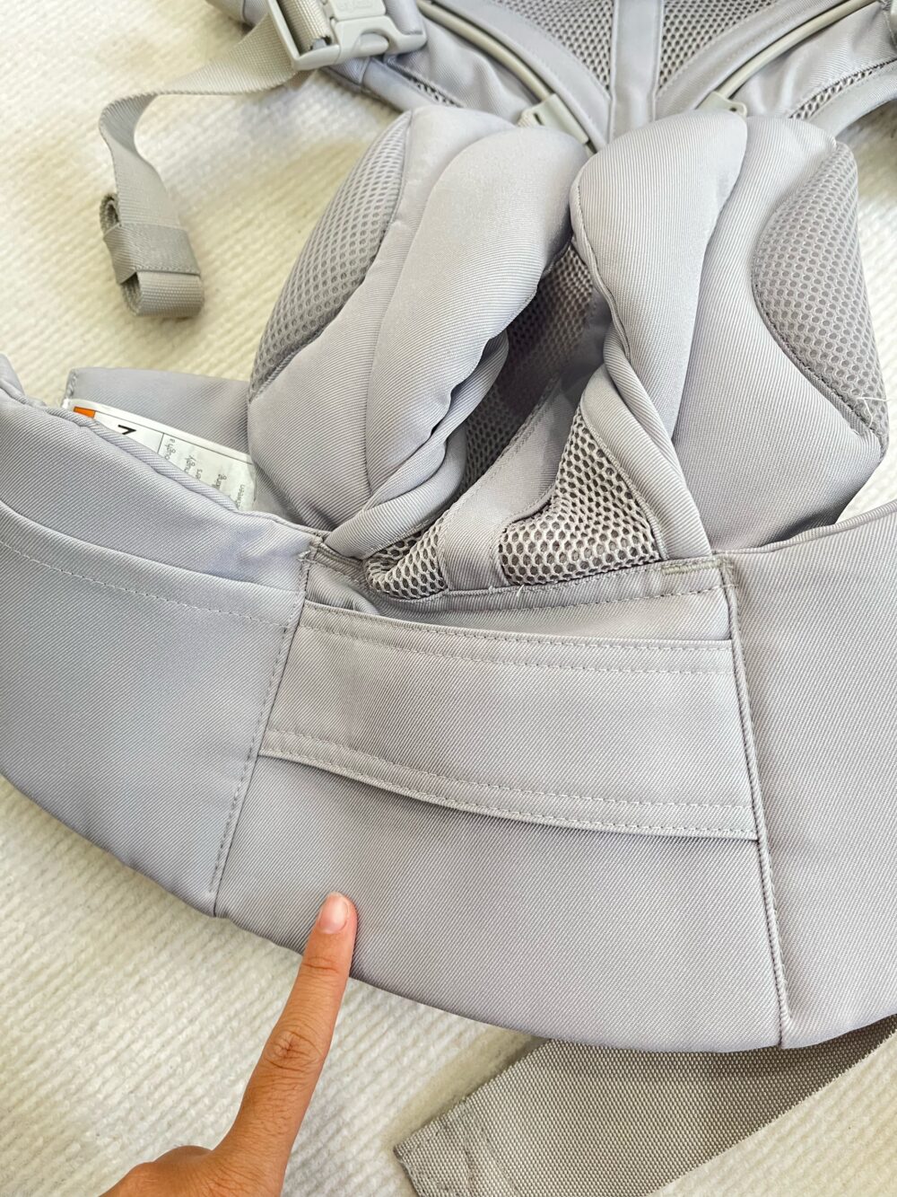 Địu Ergobaby Omni 360 Cool Air Mesh, Pearl Grey (0m+, no box) - Ảnh 5