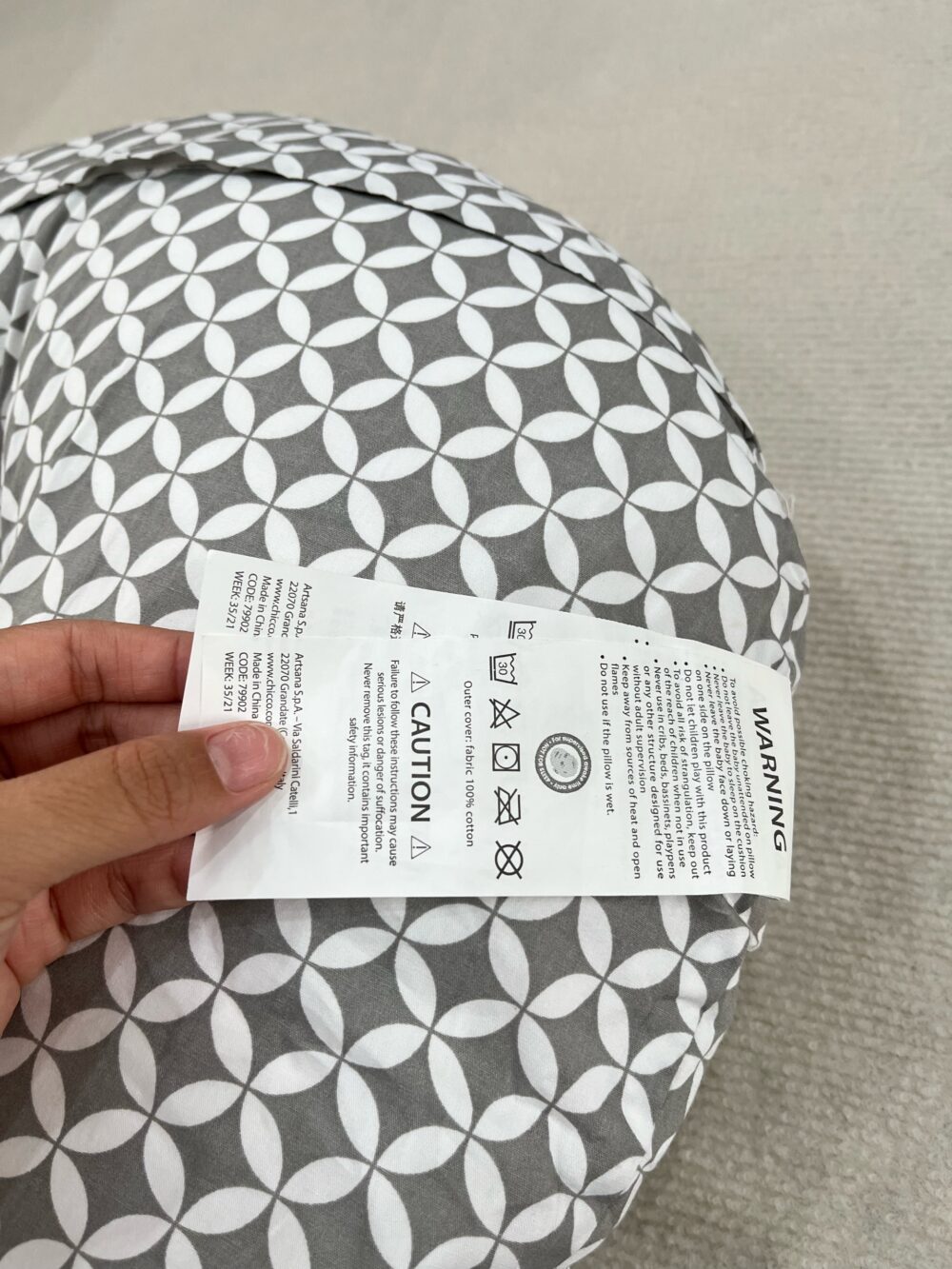 Gối cho bé bú Boppy Pillow (full box) - Ảnh 8