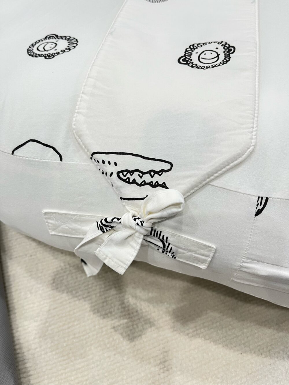Gối chống trào ngược cho bé Dono&Dono vải airmesh animal (còn túi đựng vải) - Ảnh 7