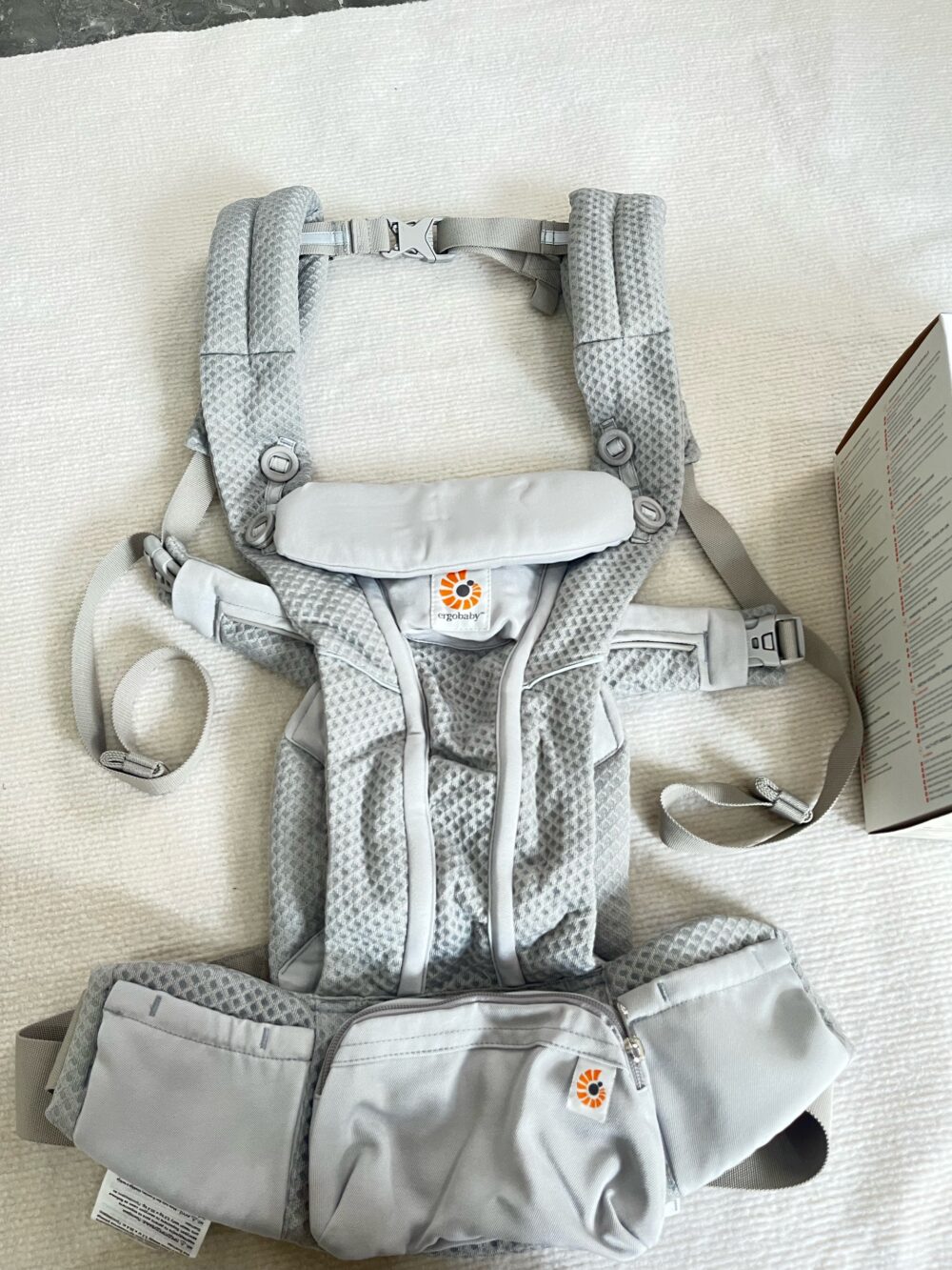 Địu Ergobaby Omni Breeze, Pearl Grey (0m+, full box) - Ảnh 10