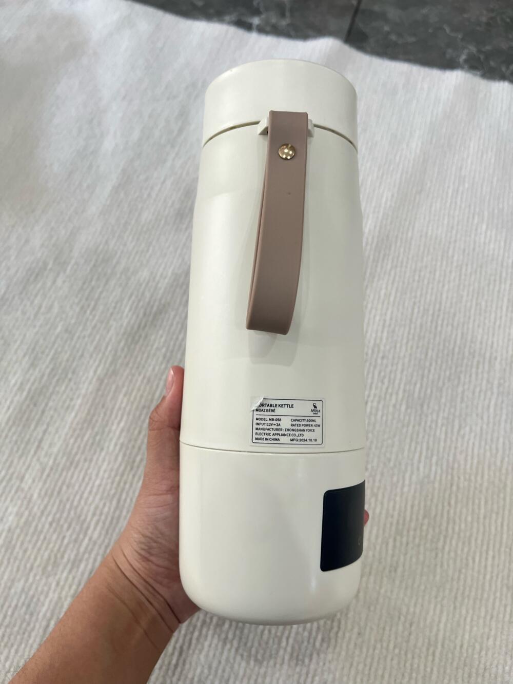 Bình đun nước pha sữa di động Moaz bébé MB058 (kèm túi đeo giữ nhiệt bình) - Ảnh 9