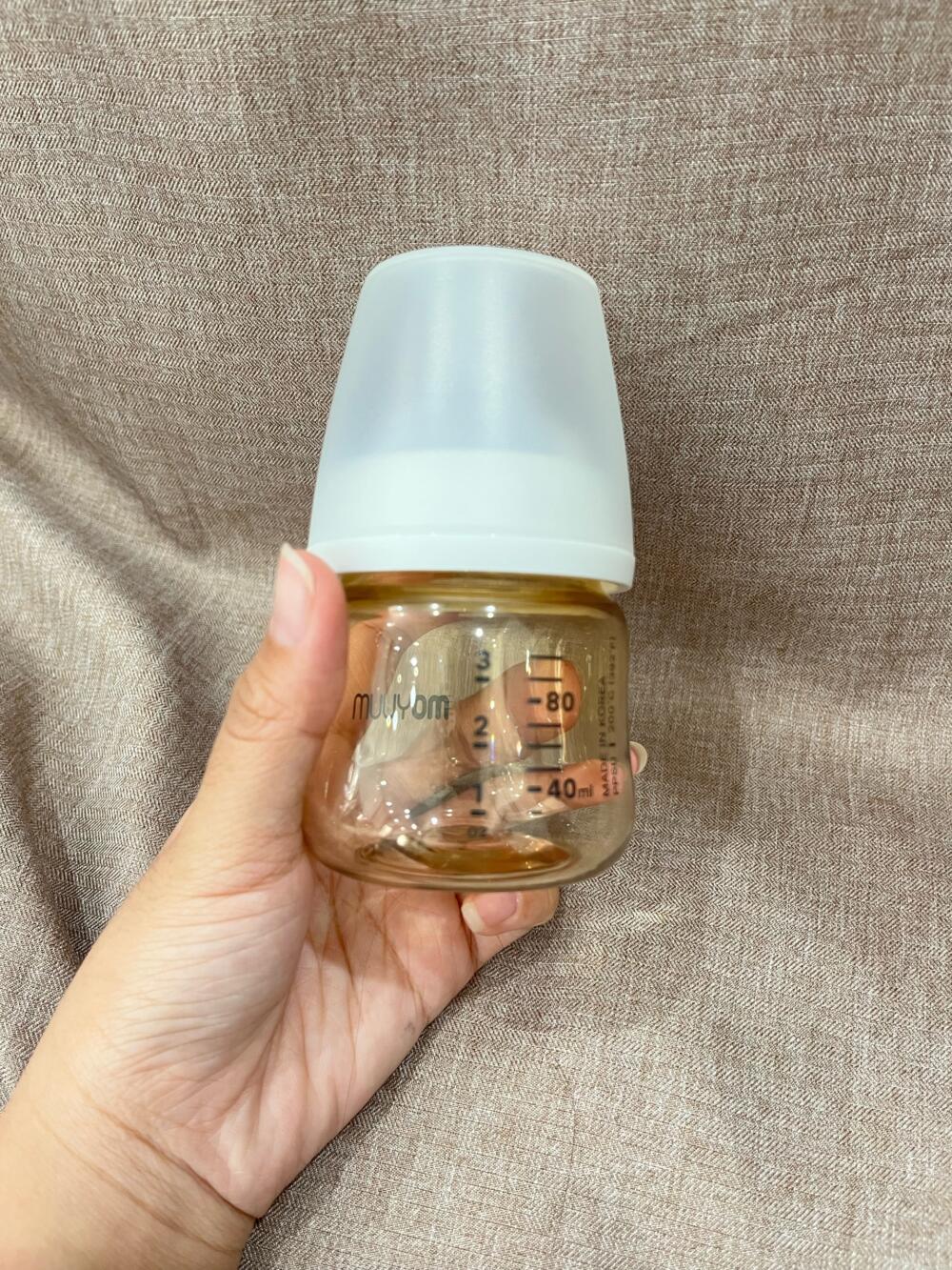 Set 2 bình sữa Moyuum, Aga-ae( size: 0m+, No box) - Ảnh 2