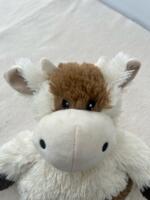 Gấu bông Warmies con bò (trắng/ nâu) - Ảnh 2