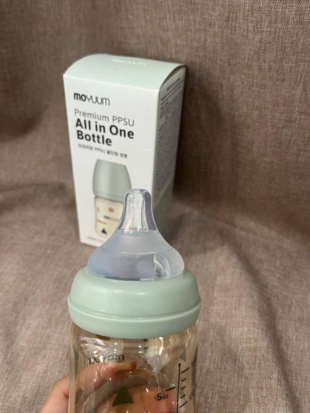 Bình sữa PPSU Moyuum, Mây xanh, 170ml ( Size 0m+, full box ) - Ảnh 2