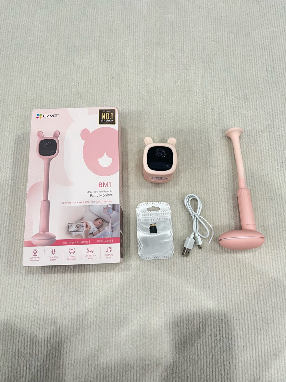 Camera Ezviz BM1 kèm thẻ nhớ 128gb (màu hồng) fullbox - Ảnh 5