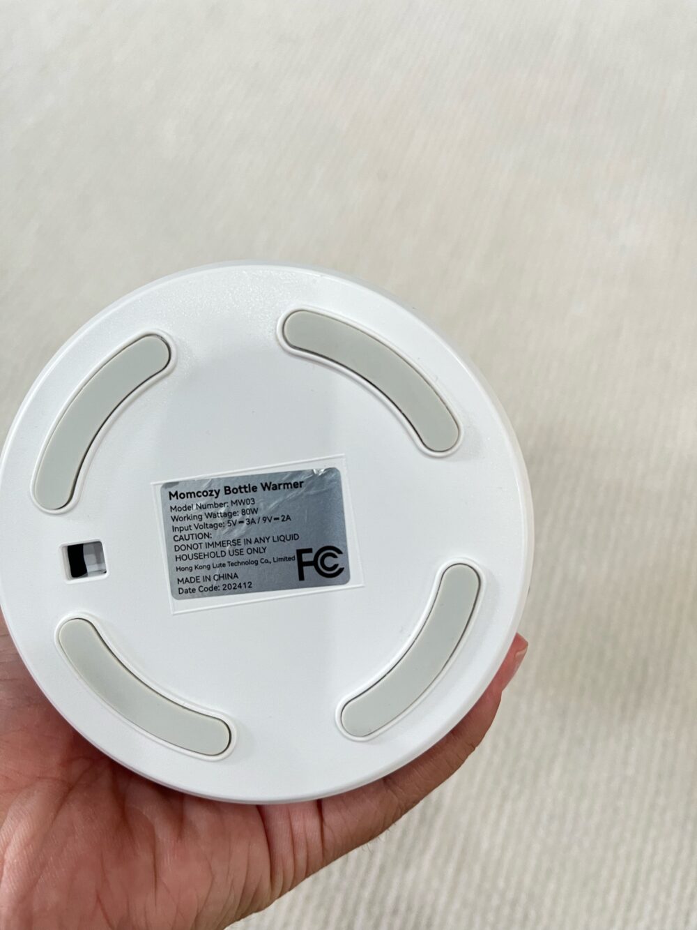 Máy hâm sữa cầm tay Momcozy kèm cổ nối (full box) - Ảnh 7