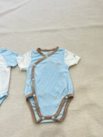 Set 2 bộ bodysuit Nous màu xanh hoạ tiết ( size: 0/3m ) - Ảnh 2