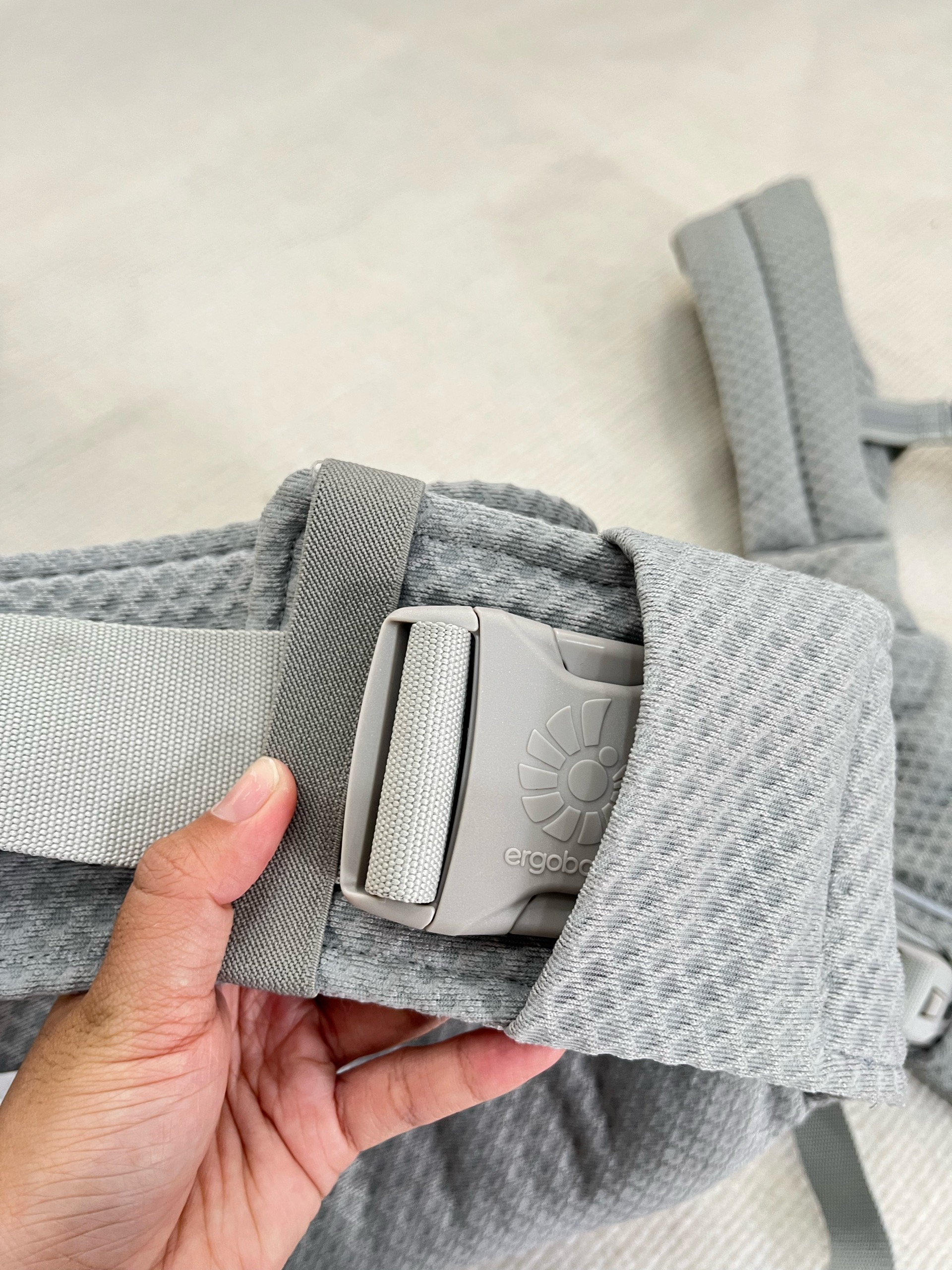 Địu Ergobaby Alta Hip Seat, Pearl Grey (5.5-20kg, từ 4m+, full box) - Ảnh 16